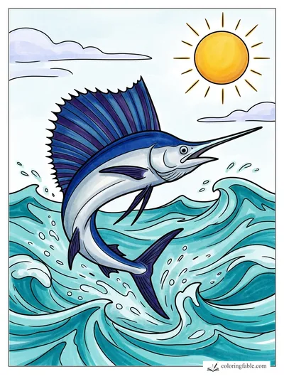 Colored example of this coloring page