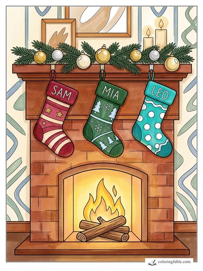 Colored example of this coloring page