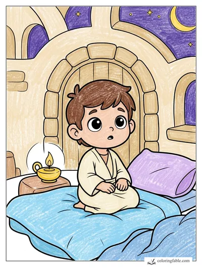 Colored example of this coloring page
