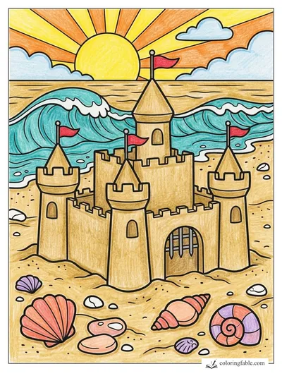 Colored example of this coloring page