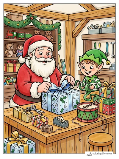 Colored example of this coloring page