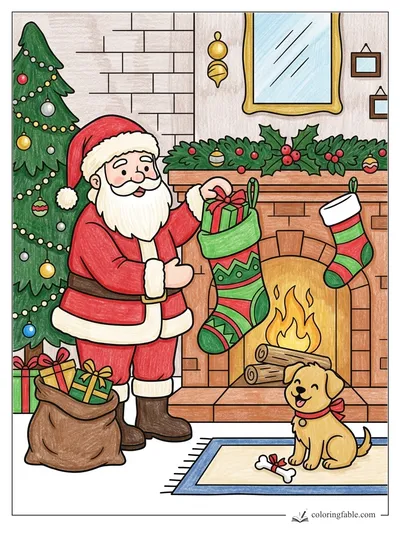 Colored example of this coloring page
