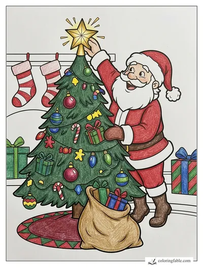 Colored example of this coloring page