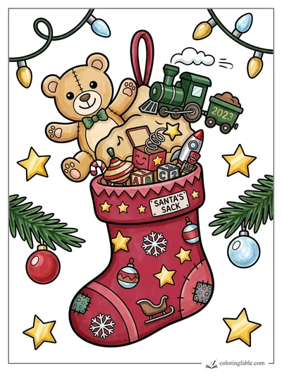 Colored example of this coloring page
