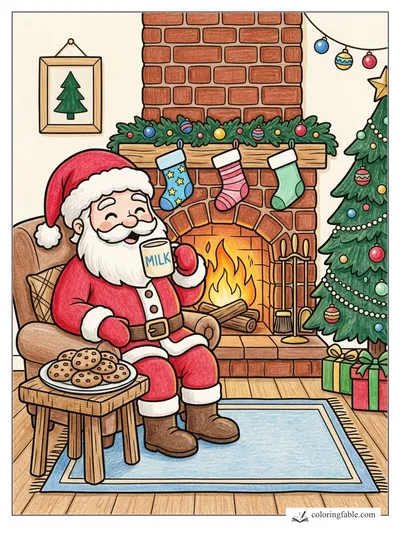Colored example of this coloring page