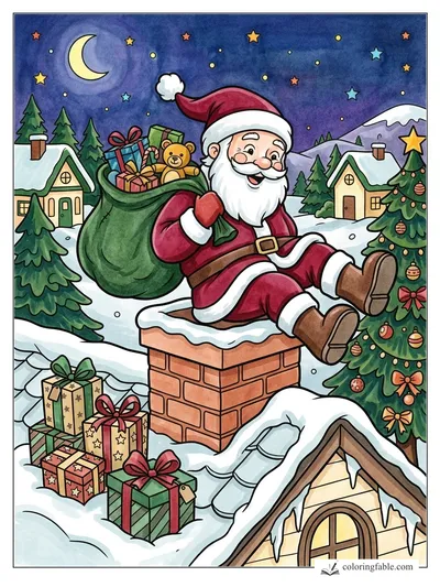 Colored example of this coloring page