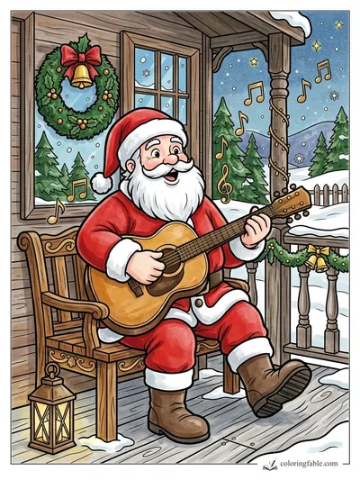 Colored example of this coloring page