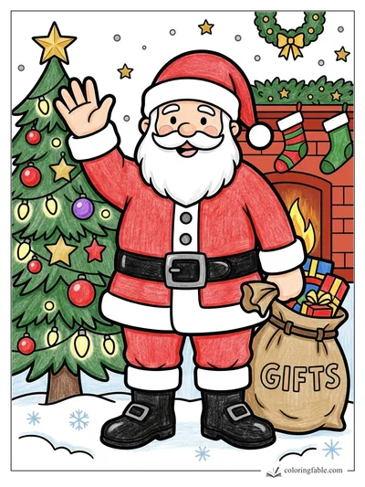 Colored example of this coloring page