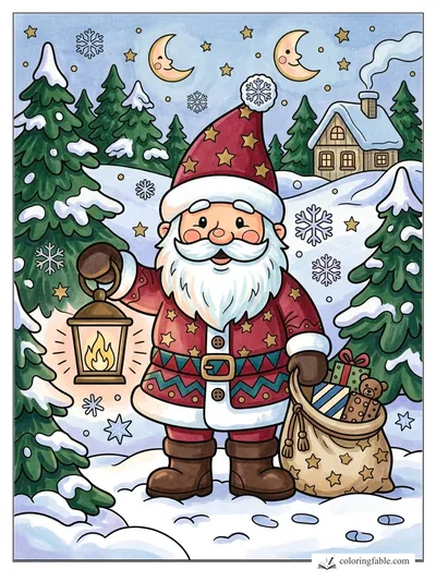 Colored example of this coloring page