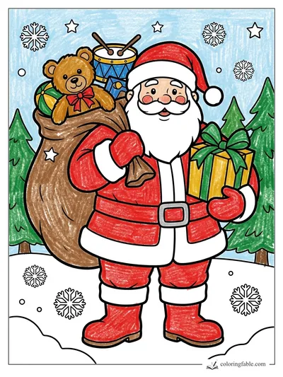 Colored example of this coloring page