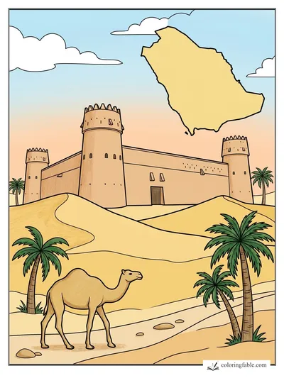 Colored example of this coloring page