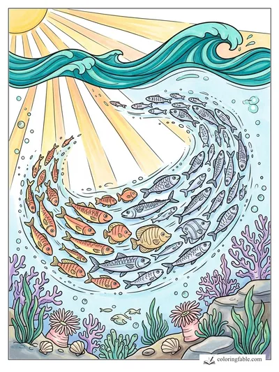 Colored example of this coloring page