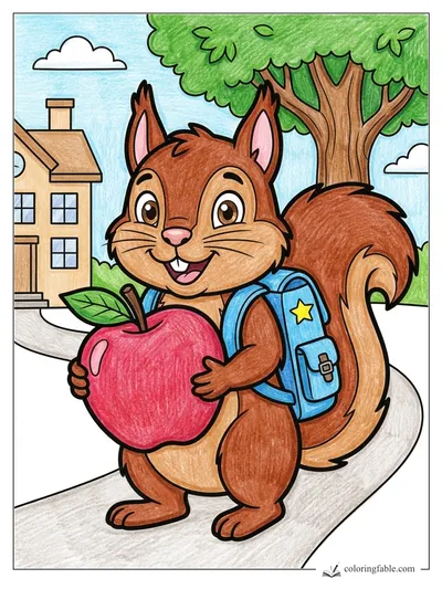 Colored example of this coloring page