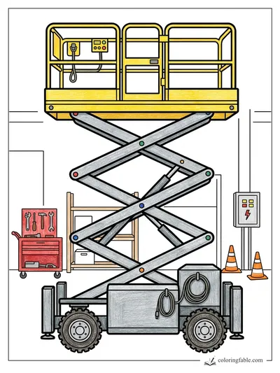 Colored example of this coloring page