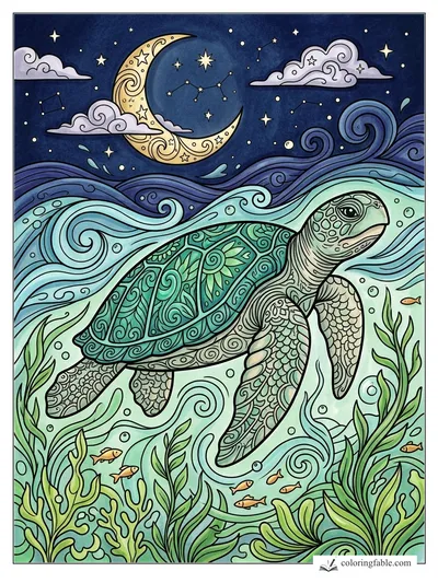 Colored example of this coloring page