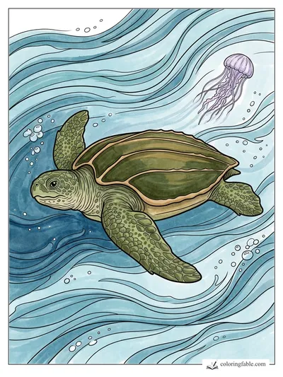 Colored example of this coloring page
