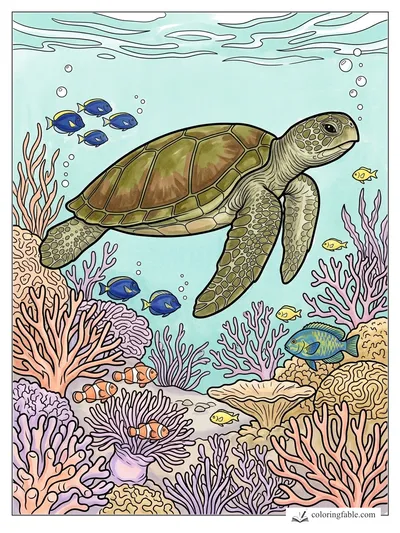 Colored example of this coloring page
