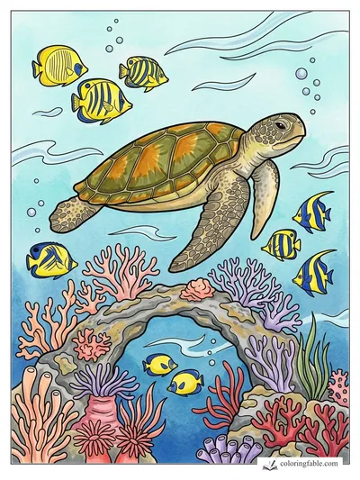 Colored example of this coloring page