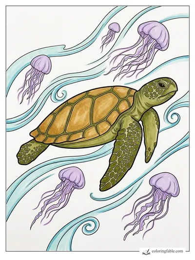 Colored example of this coloring page