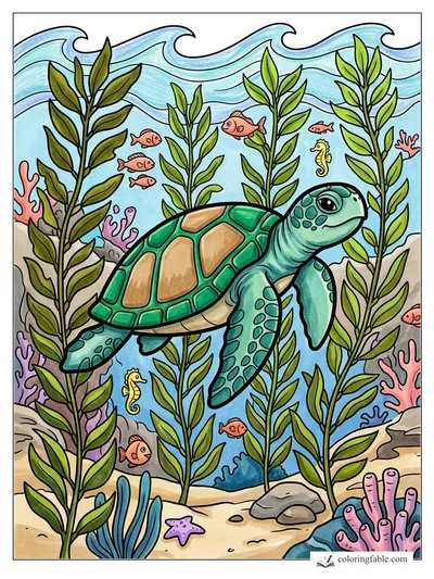 Colored example of this coloring page