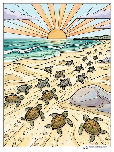Colored example of this coloring page