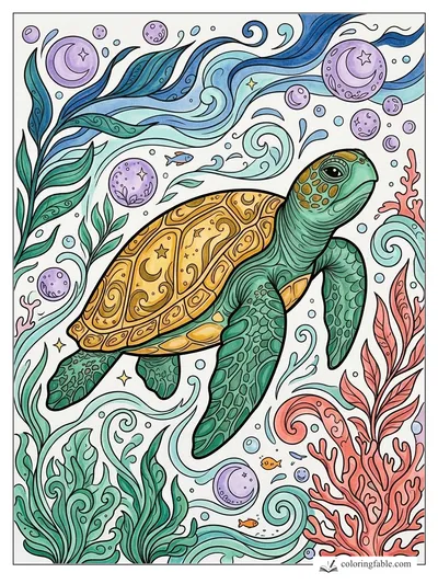 Colored example of this coloring page