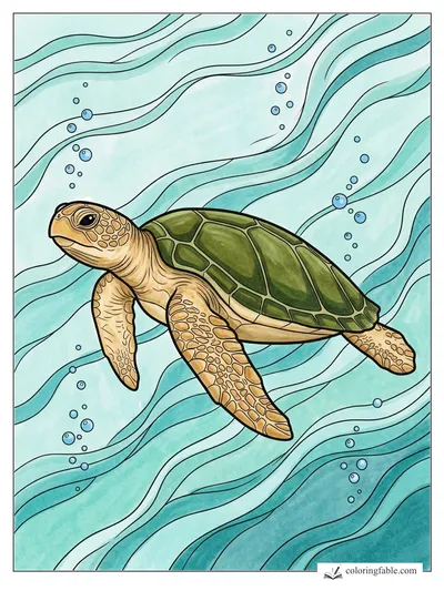 Colored example of this coloring page