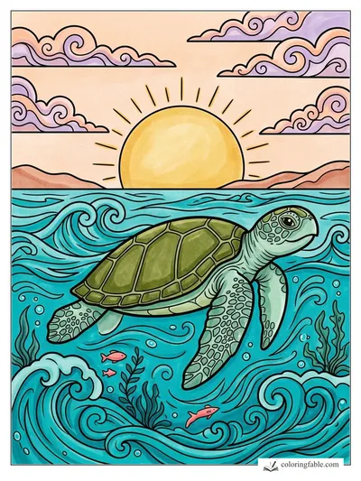Colored example of this coloring page