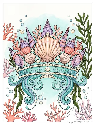 Colored example of this coloring page