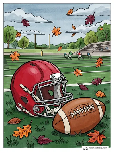 Colored example of this coloring page