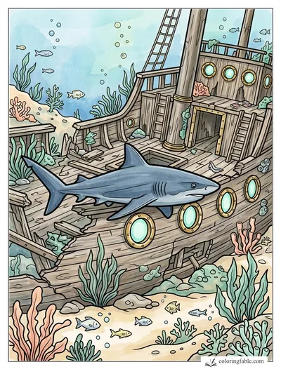 Colored example of this coloring page