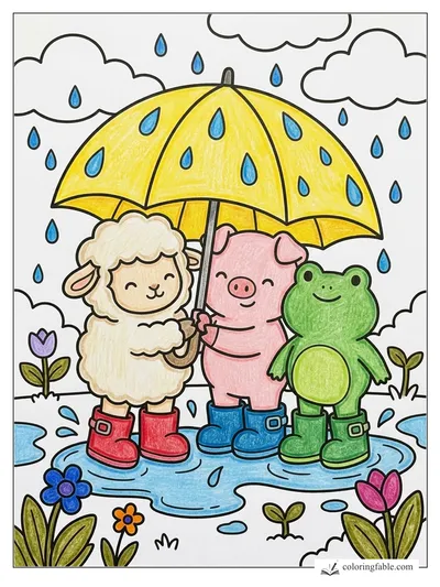 Colored example of this coloring page