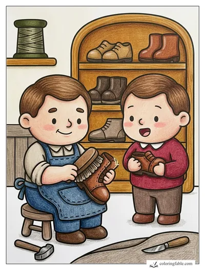 Colored example of this coloring page