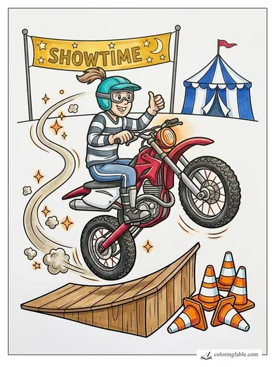 Colored example of this coloring page