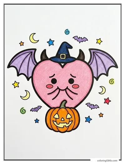 Colored example of this coloring page