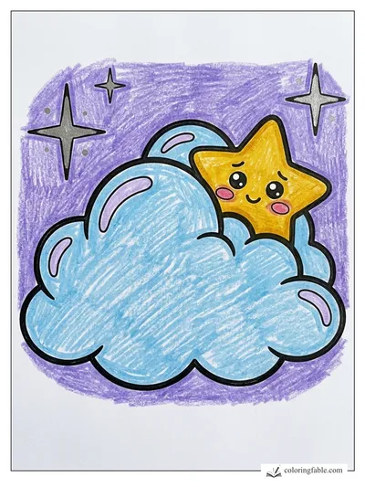 Colored example of this coloring page