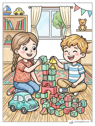 Colored example of this coloring page