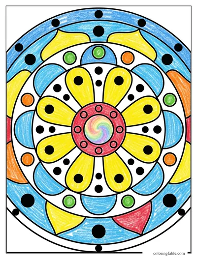 Colored example of this coloring page