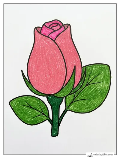 Colored example of this coloring page