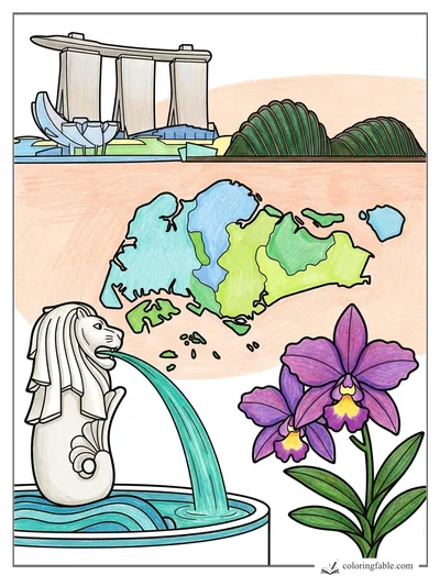 Colored example of this coloring page