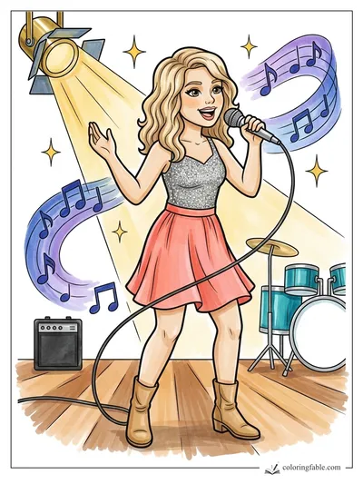 Colored example of this coloring page