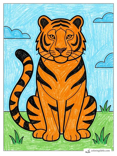Colored example of this coloring page