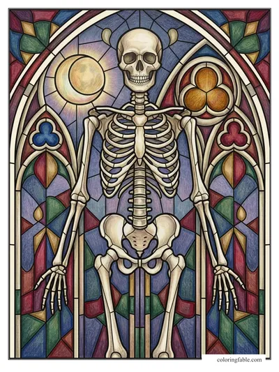 Colored example of this coloring page