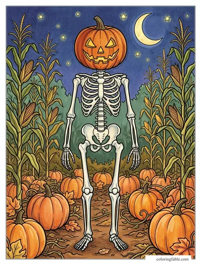 Colored example of this coloring page