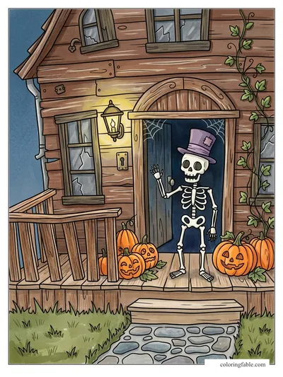 Colored example of this coloring page
