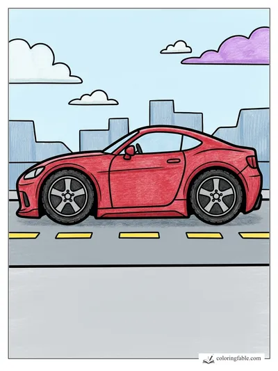 Colored example of this coloring page