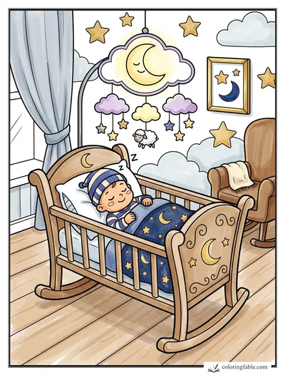 Colored example of this coloring page