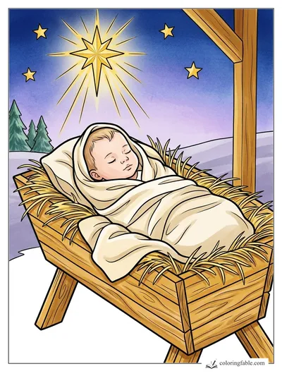 Colored example of this coloring page