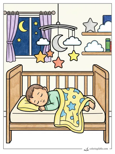 Colored example of this coloring page