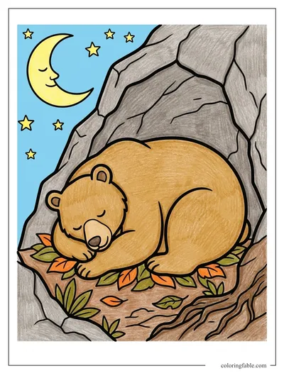 Colored example of this coloring page